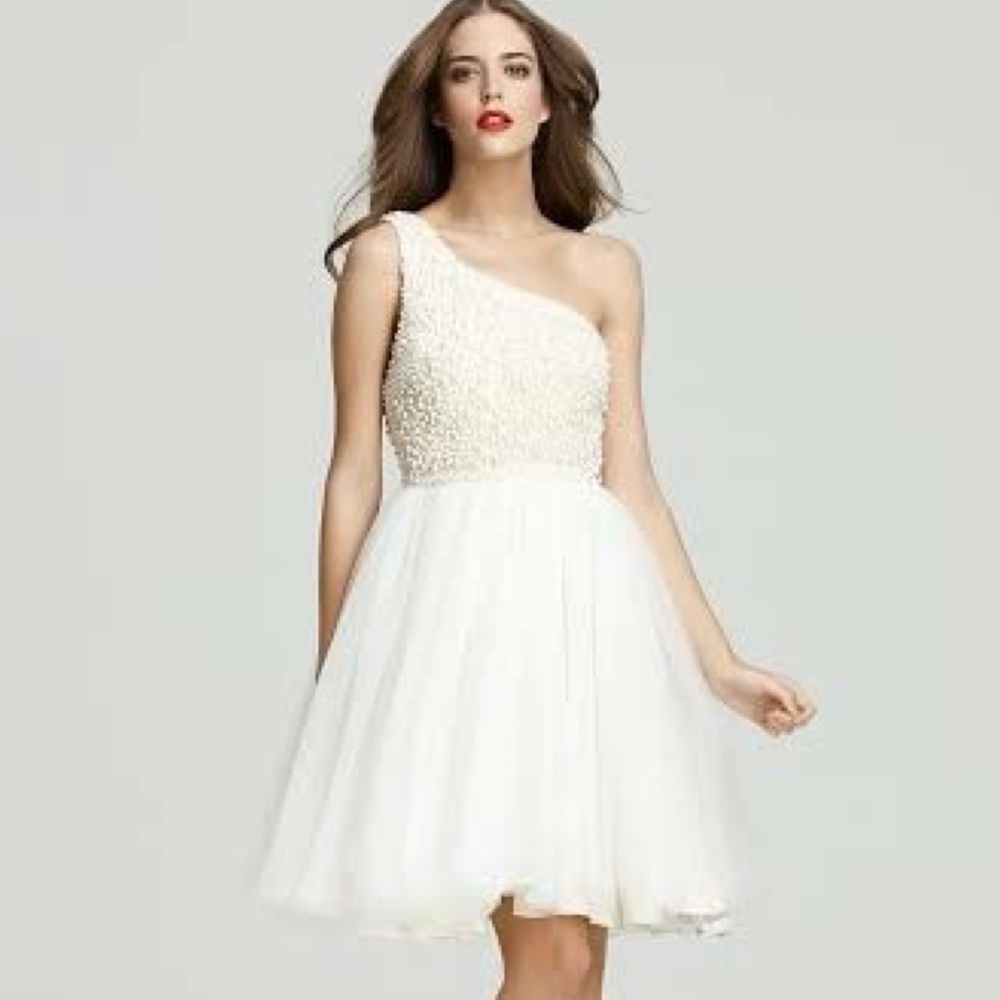 ALICE + OLIVIA Pearl Embellished Dress